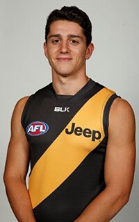 VFL 2015 Rd 18 - Richmond v Coburg Tigers MELBOURNE, AUSTRALIA - AUGUST 16: Jason Castagna of Richmond in action during the round 18 VFL match between Richmond and Coburg at ME Centre on August 16, 2015 in Melbourne, Australia. (Photo by Graham Denholm/AFL Media/Getty Images)